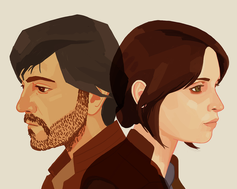 Cassian and Jyn from Rogue One
